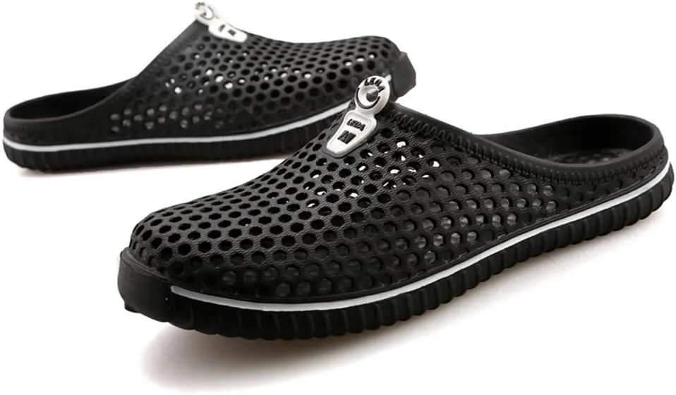 Ausom Men's Slip On Beach Garden Sandal Clog Shoes