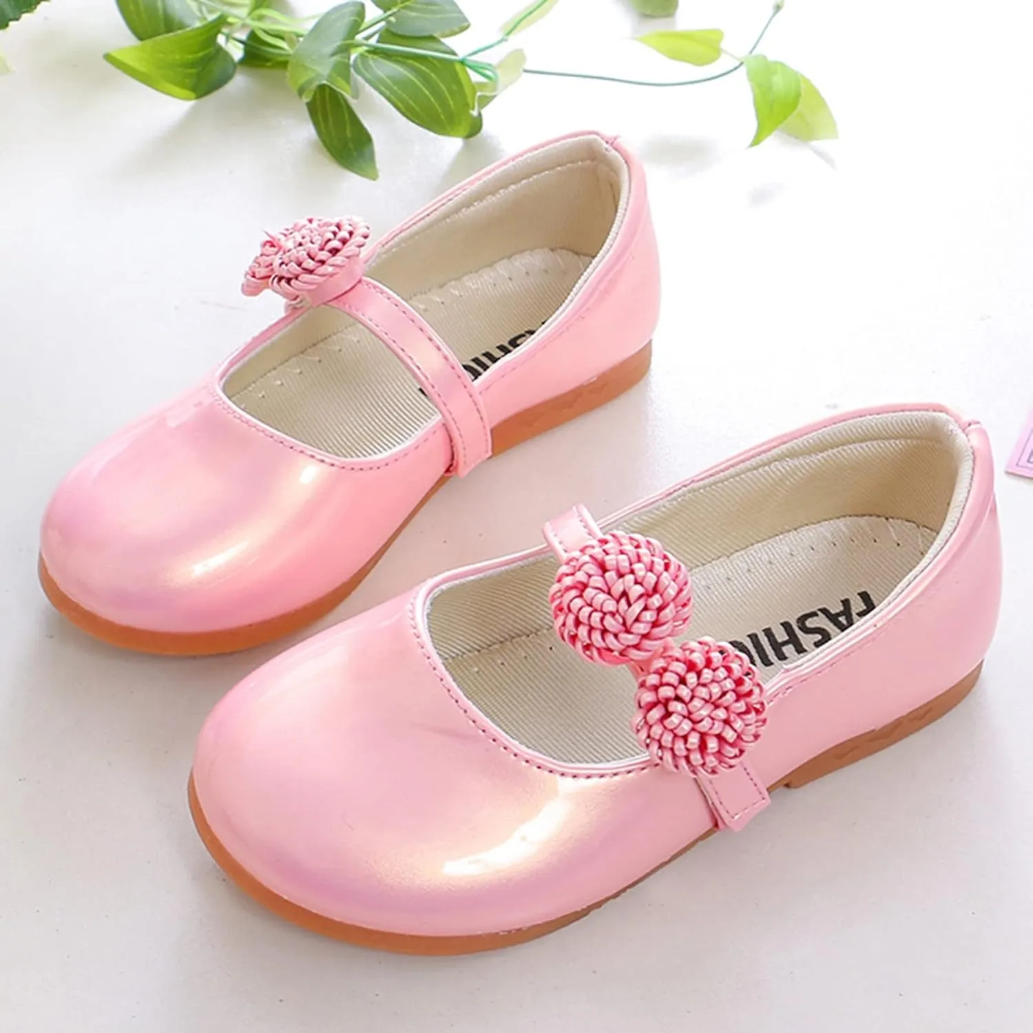 Baby Girls Princess Dress Shoes Non-Slip Single Shoes Performance Shoes Shoes Light for Girls Wedding Dress Shoes