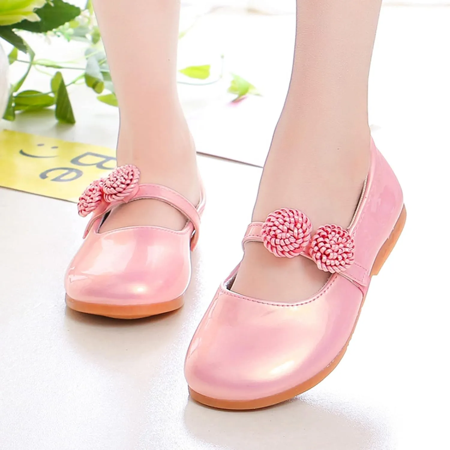 Baby Girls Princess Dress Shoes Non-Slip Single Shoes Performance Shoes Shoes Light for Girls Wedding Dress Shoes
