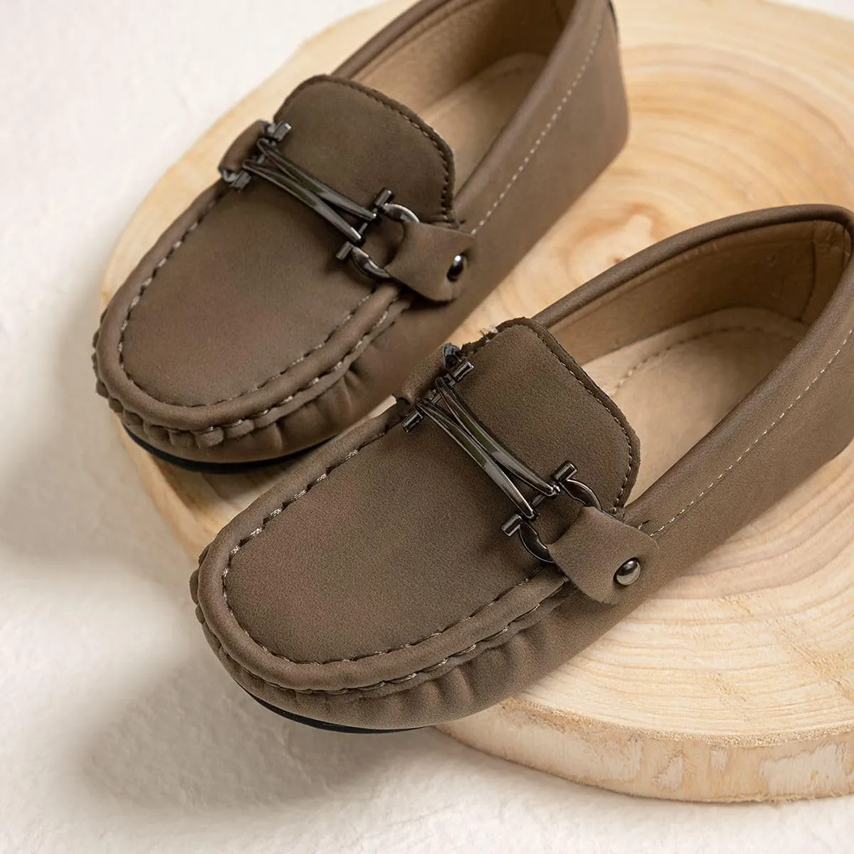 Boys Loafers, Soft Slip-On Moccasin Oxford Shoes for Toddler/Little Kids, Casual Boat Shoes for School Uniforms and Everyday Wear