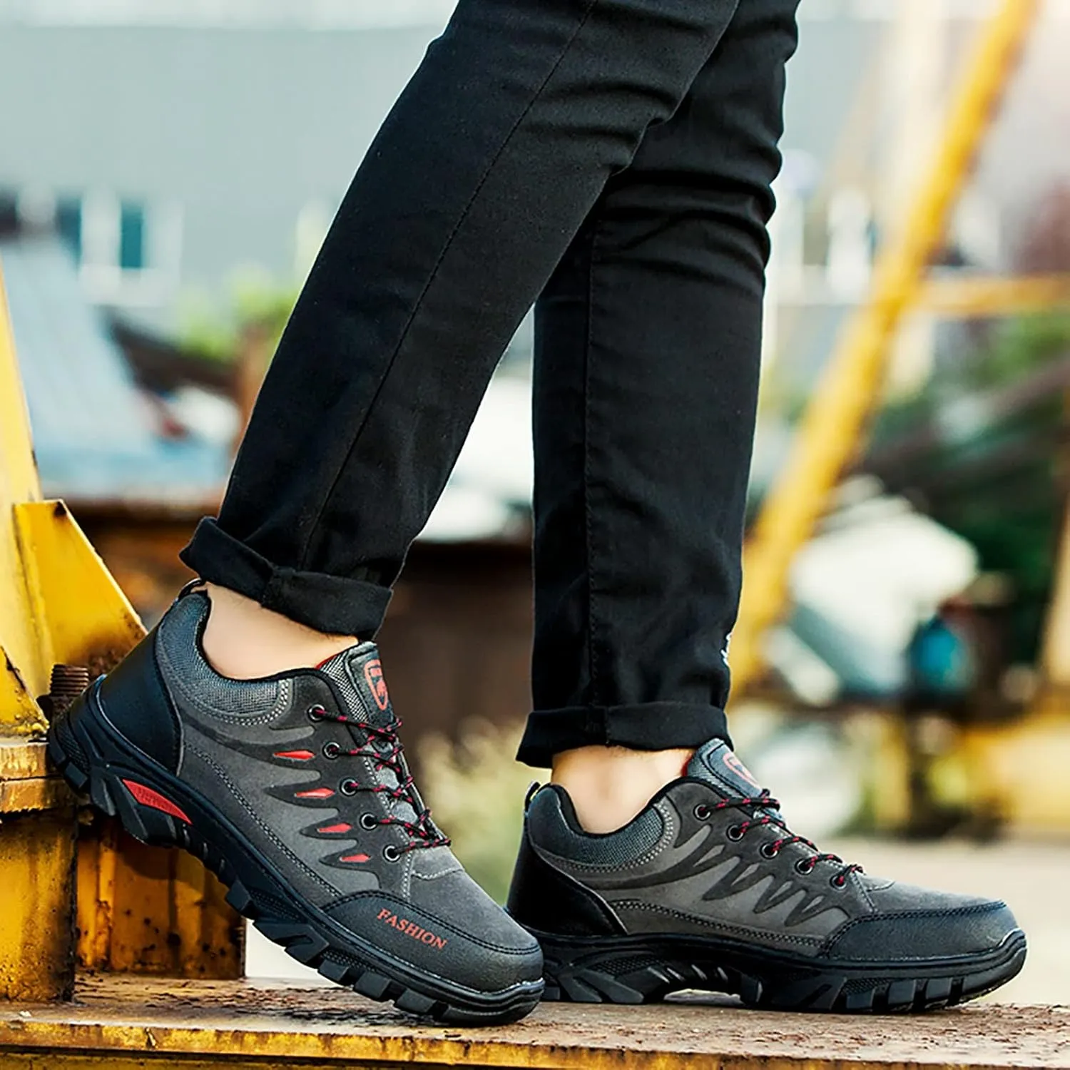 Breathable Dress Sneaker Hiking Shoes for Men Walking Shoes Fashion Casual Loafers Breathable Hiking