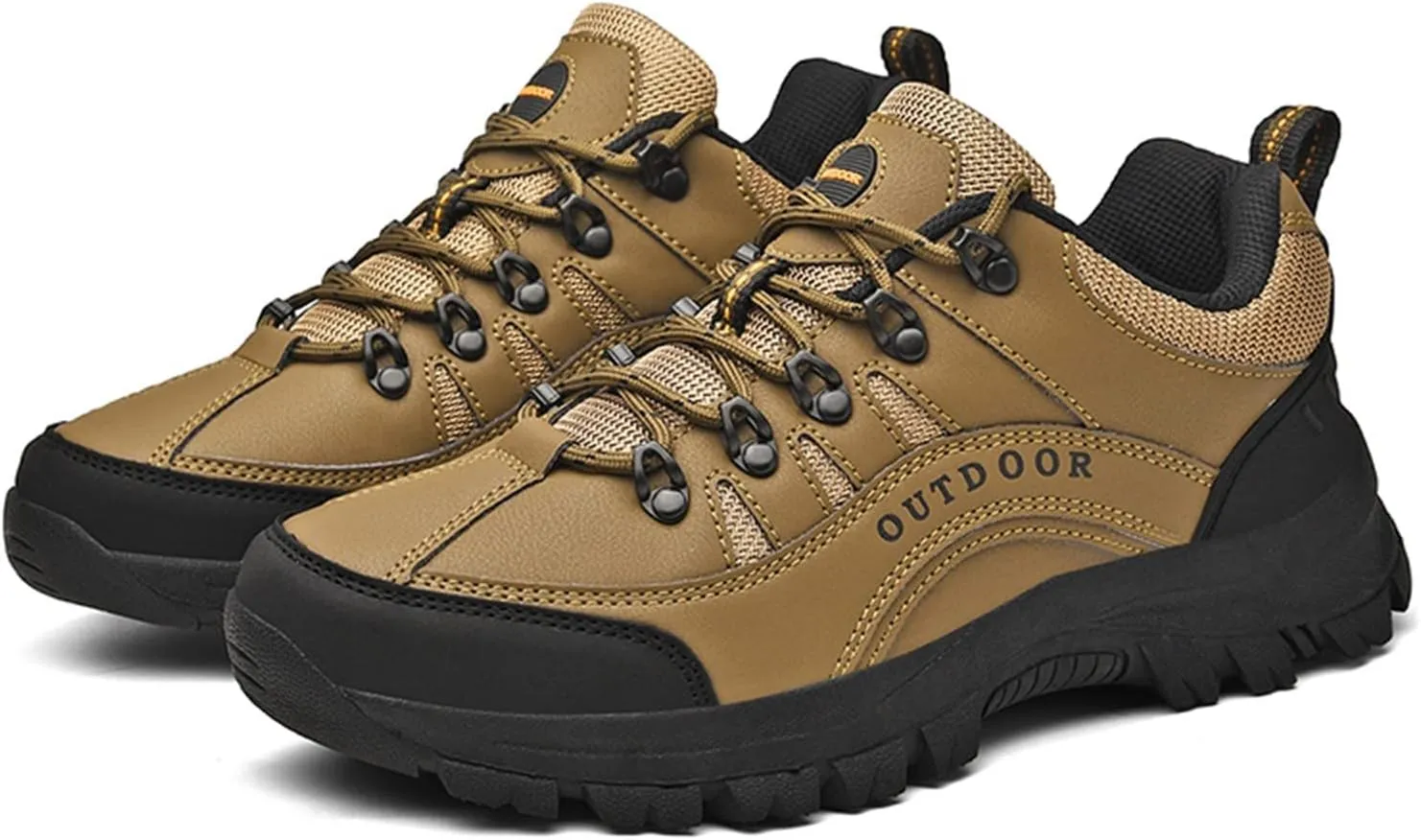 Comfortable Sneakers Fashion Summer Autumn Men Hiking Shoes Non Slip Soles Thick Bottom Mesh Breathable Casual