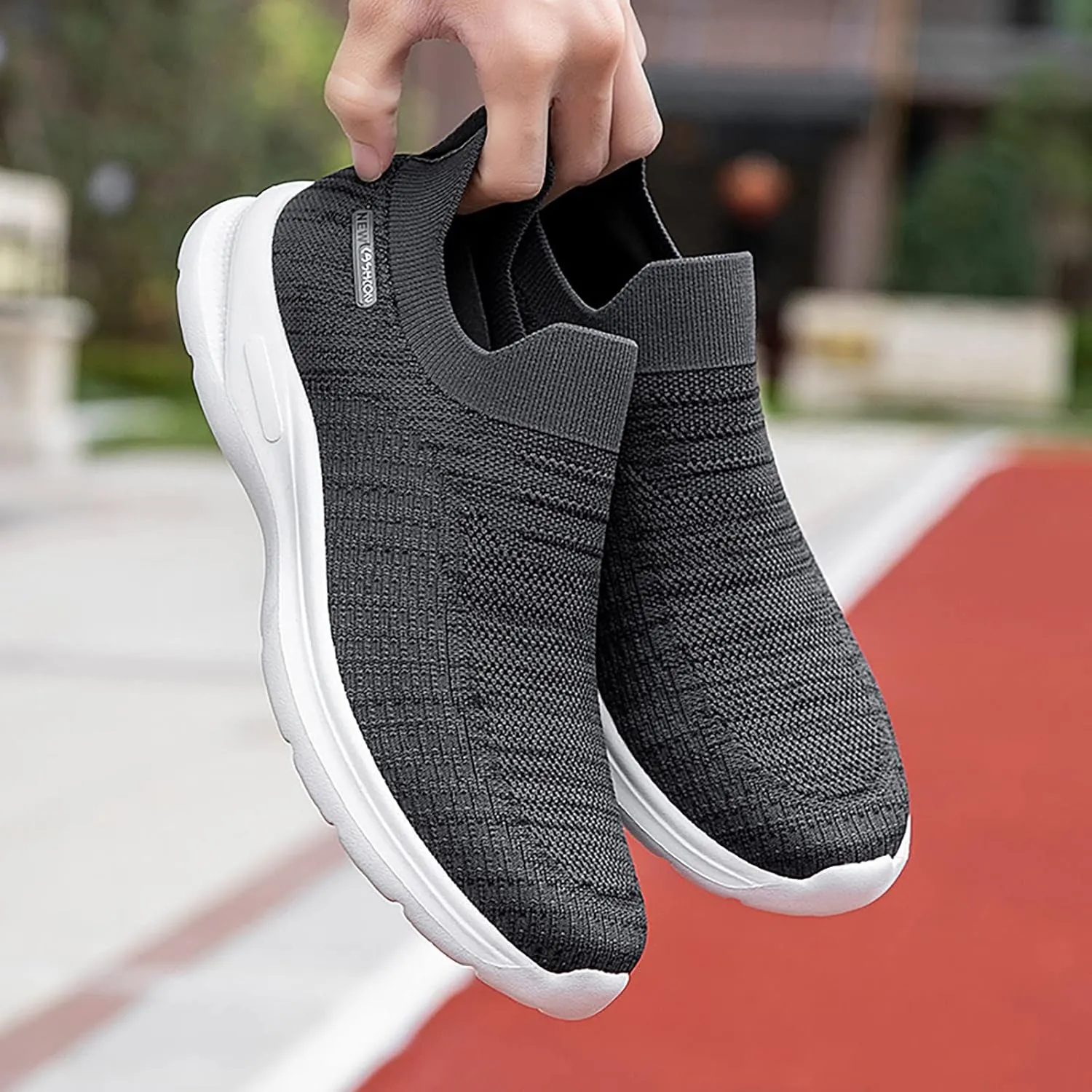 Couple Men's Spring and Summer New Non Slip Walking Fashion Light Shoes Middle and Elderly Shoes Sneaker Boots Men