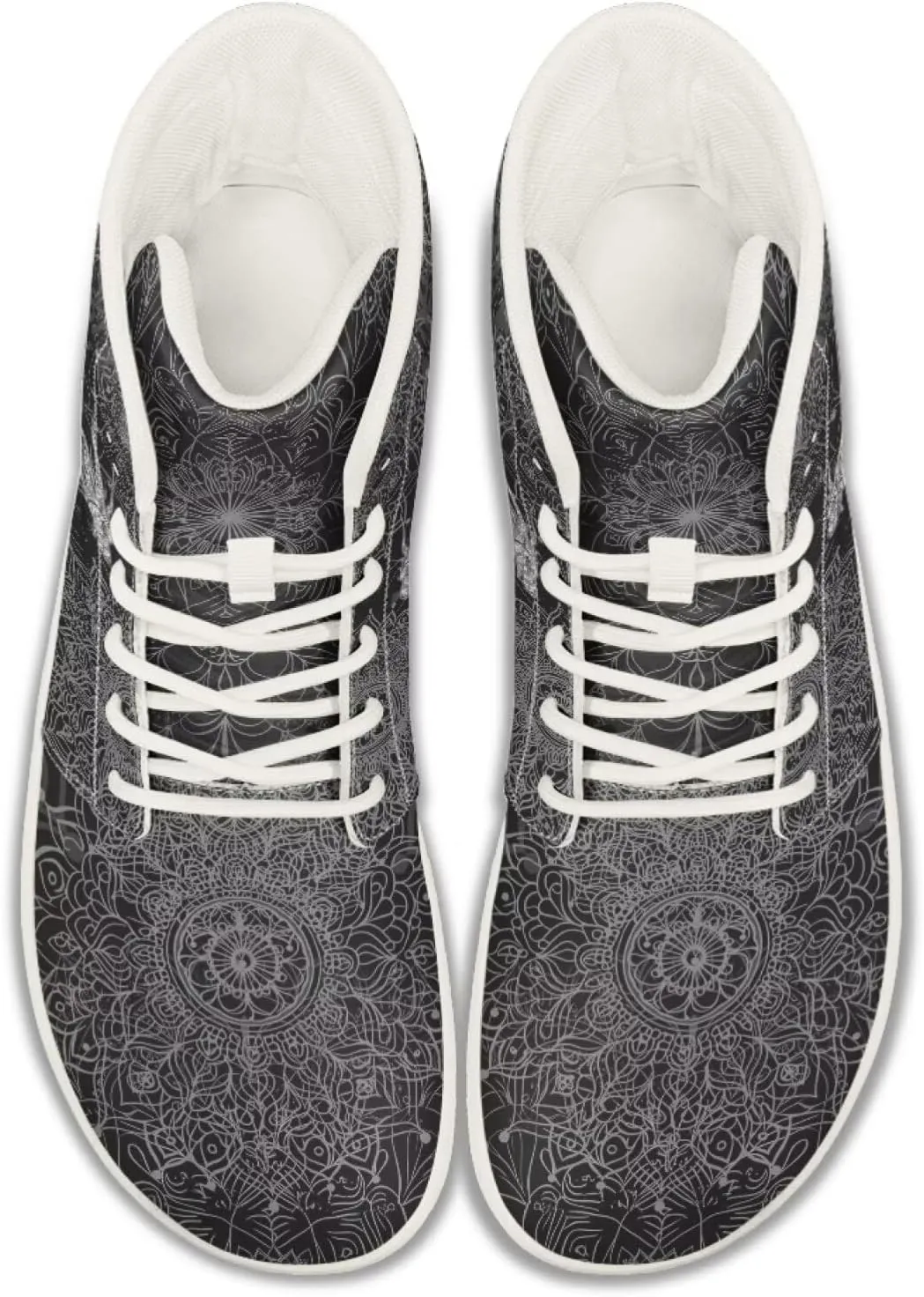 Dragon Print Men's Running Shoe Slip On High Tops Walking Sneakers Gym Tennis Athletic Shoes
