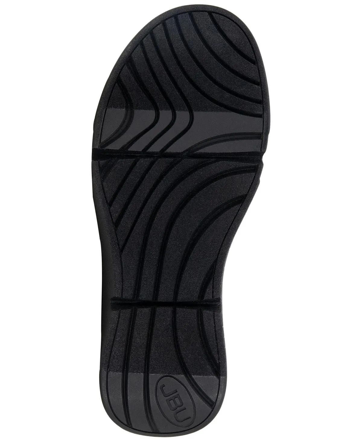 JBU Ava Slip-On Open Heel Sports Sandals, Black