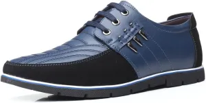Mens Casual Business Dress Shoes Leather Slip-on Sneakers for Men Walking Office Comfort Outdoor Loafers Fashion Leisure Breathable