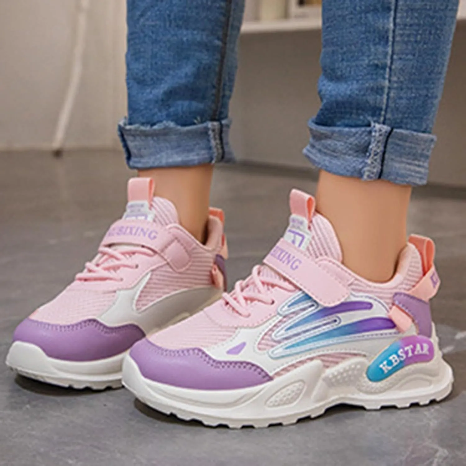 Toddler Big Kids Shoes Boys Girls Breathable Sneakers Athletic Running Shoes Casual White Sports Girl Slip on Sneakers