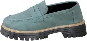 YFGBCX Women Orthopedic Platform Loafers Non Slip Thick Sole Shoes Breathable Comfortable Walking Loafers All Matched for Outdoor Travel Brown